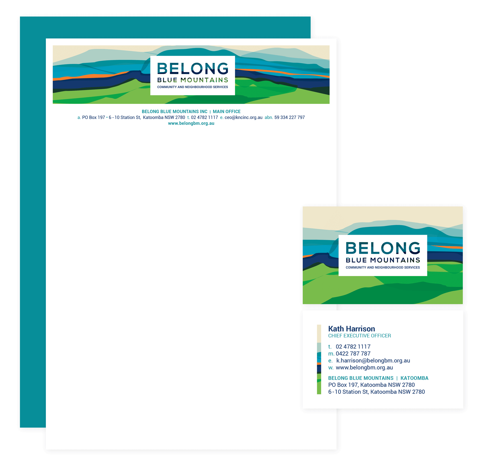 Stationary design for Belong Blue Mountains
